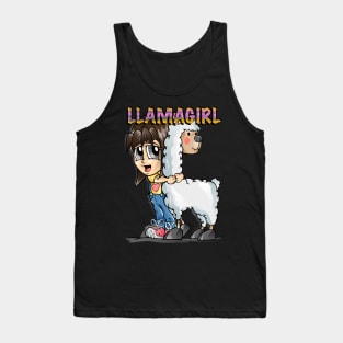 Llama Girl Tank Top